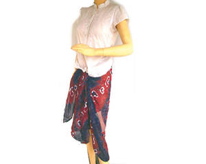 ผ้าปาเรโอโพลีเอสเตอร์ชีฟองคุณภาพดีที่สุดจากอินเดีย ดีไซน์ล่าสุด ผ้าซารองพิมพ์ลายดิจิทัล ชิ้นเดียว มีไซส์พลัส ราคาจาก Lowellcraft - Product Image 1