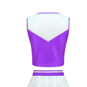 Tenue de cheerleading professionnelle de qualité supérieure Solid Trader, avec graphismes personnalisés, en textile léger et coupe athlétique. - Product Image 6