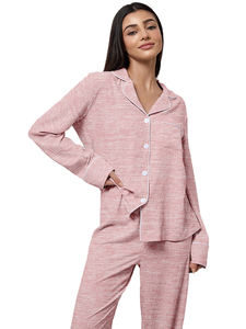 Ensemble pyjama floral pour femmes, vêtements de nuit imprimés, haut à manches longues, pantalon assorti, tenue de détente douce pour la maison, combinaison de nuit confortable - Product Image 4