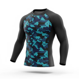 Maillot de bain sublimé en Spandex/Polyester pour homme, à séchage rapide, respirant, à manches longues, protection anti-UV, idéal pour le surf et le fitness - Product Image 5