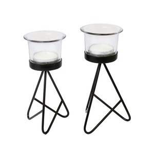Candelabro de Diseño de Lujo, Portavelas Decorativo de Metal para Mesa Lateral/Central, Portavelas de Vidrio para Mesa de Comedor - Product Image 6