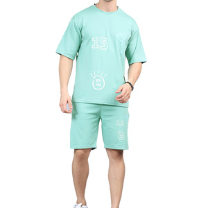 Ensemble 2 pièces d'été pour hommes 2026 : Short et T-shirt personnalisés, style décontracté urbain - Product Image 1