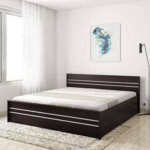 Modern Wooden <b>Double</b> <b>Bed</b> Frame Dark Oak King Size Bedroom Furniture Luxury Hotel Villa Home Platform <b>Beds</b> Wholesale Manufacturer - Product Image 3