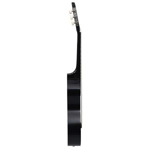 Guitare classique en bois de tilleul noir 4/4 39 pouces pour débutants - Product Image 3