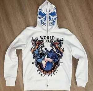 Sweat à capuche personnalisé de haute qualité, épais, d'hiver, brodé, imprimé numériquement, sérigraphié, streetwear, motif toile d'araignée, pour homme - Product Image 1