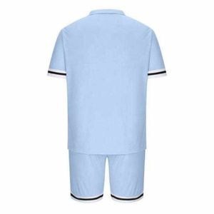 Ensemble polo et short pour homme de qualité supérieure, vêtements de sport respirants, tenue d'entraînement, tissu à séchage rapide, vêtements de sport d'été pour la salle de sport - Product Image 2