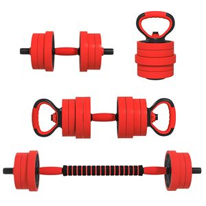Set di manubri regolabili 4-in-1 da 66 libbre per palestra domestica, attrezzatura completa per allenamento in ferro, include pesi da 5 kg, 80 libbre, 20 kg, 40 kg - Product Image 1