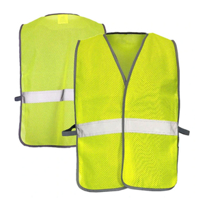 Custom High Quality Unisex Safety <b>Vest</b> Polyester Reflective Custom Size Breathable Hi Visibility Work-wear Road Safety <b>Vest</b> - Product Image 6