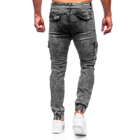 Yeni özel erkek kot pantolon mavi moda ince Denim pantolon erkekler için düz Denim rahat erkek kot orijinal şık kot