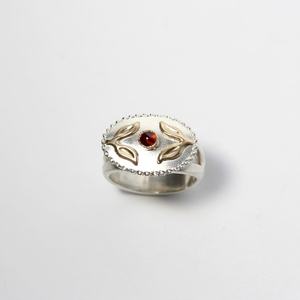 แหวนเงินแท้ 925 ดีไซน์ดอกไม้ ประดับเพชรซิคอนธรรมชาติ ชุบโรเดียม สไตล์วินเทจสำหรับผู้หญิง รุ่นใหม่ล่าสุด - Product Image 4