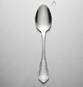 Cuillère à thé classique en acier inoxydable avec long manche, finition miroir, compatible lave-vaisselle, pour la maison, la salle à manger et la cuisine - Product Image 1