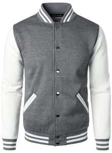 Custom Men's Windproof <b>Wool</b> Baseball Jacket Varsity Letterman Bomber Stand Collar Embroidery Decoration Wholesale Outdoor Jacket - Product Image 6