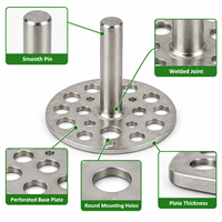 Bonding Fastener with Pin Perforated Base Adhesive Mount Pin for Composite Panel and Industrial Assembly OEM