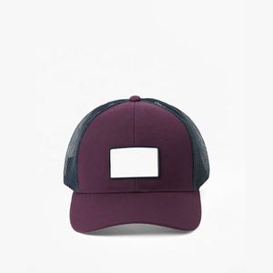 Gorra Trucker Morada de 6 Paneles con Malla Trasera Ajustable, Unisex, Casual, para Primavera/Verano, Talla Adulto - Product Image 1