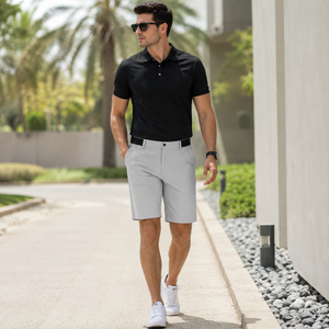 Shorts de sport mi-longs en coton personnalisés pour hommes, haute qualité, respirants, séchage rapide, classiques, pour le golf, le fitness et les loisirs – Grande Vente - Product Image 4