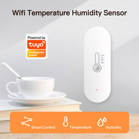 Capteur de température et d'humidité intelligent WiFi Tuya avec surveillance à distance par application, notification en temps réel pour l'automatisation domestique PST-WSD400D