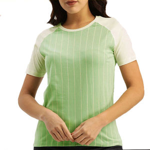 Women's Casual Canvas Crew Neck Short Sleeve T Shirts Breathable Quick Dry Anti-Wrinkle 100% Cotton - Product Image 3