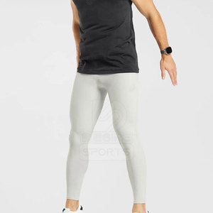 Leggings de sport pour hommes de qualité supérieure, taille élastique, séchage rapide, pour la course et l'entraînement, avec logo personnalisé et marque privée - Product Image 4