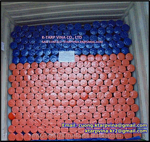Ready-Made 240gr/m2 Blue/Orange Waterproof <b>Tarp</b> Roll Custom PE Tarpaulin Production Vietnam Manufacturer Welding Cutting - Product Image 6
