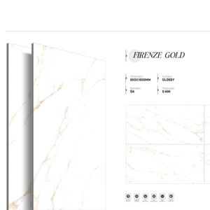 Carreaux de porcelaine brillants grand format haute qualité, dimensions 800x1600, 1200x1800, 750x1500 mm, pour décoration intérieure et extérieure - Product Image 1