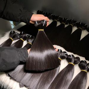 Extensiones de Cabello Virgen Remy Súper Doblemente Tramado, Cabello Vietnamita Crudo, Liso Natural, 100g, Venta al por Mayor, Envío Inmediato - Product Image 2