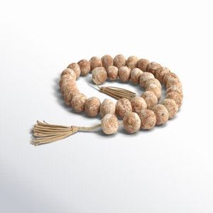 Guirnalda de Cuentas de Madera Grises con Borlas, Decoración Rústica Boho para el Hogar, Bandeja de Niveles, Adorno para el Hogar, Idea de Regalo, ¡Gran Venta! - Product Image 5