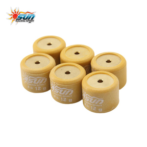 ลูกกลิ้ง SUN RACING MIO 100 12G Power Glide ขนาด 15x12 มม. ทำจากทองเหลืองผสมไฟเบอร์เมทริกซ์ ช่วยเพิ่มความเสถียรในการปรับแต่งชุดเกียร์วาริเอเตอร์ จำนวน 6 ชิ้น - Product Image 1