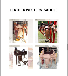 Nueva Llegada: Silla de Montar Western de Cuero con Características Antideslizantes Avanzadas, Ajustable, Acolchada y Ergonómica para Equitación - Product Image 2