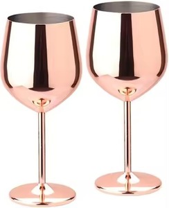 Reusable Classic <b>Wine</b> <b>Goblet</b> Brass/Copper Chalice Drinking Cup 301-450ml for Luxury Bar Beverage Serving Supplies - Product Image 1