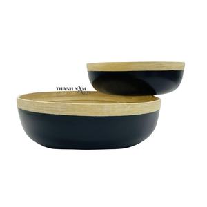 Ensaladeras de bambú hiladas hechas a mano de alta calidad Precio bajo desechable en Vietnam 2023 - Product Image 4