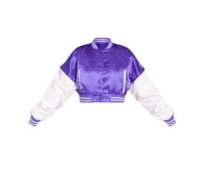 Chaqueta Corta de Satén para Mujer, Diseño Nuevo 2026, Cierre de Botones, 100% Tela de Seda con Forro de Poliéster, Logotipo Personalizado OEM - Product Image 4