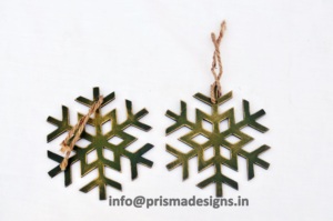 เครื่องประดับตกแต่งต้นคริสต์มาสรูปนก NOEL ทำจากไม้สไตล์วินเทจสีเขียว สำหรับแขวนประดับตกแต่งคริสต์มาส ขายส่ง - Product Image 3