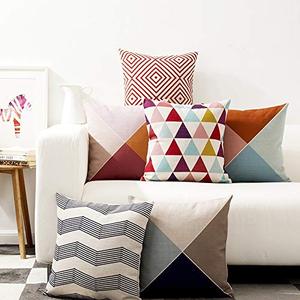 Cushion Covers Set of 5 Designer Decorative <b>Throw</b> <b>Pillow</b> Covers - CC137 - (20inchX20inch Multicolour) Different Sizes Available - Product Image 3