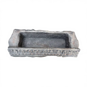 Best Selling New Arrival KNT Modern Luxury Brown FRP Unbreakable Lightweight Outdoor/Indoor Hand Carved Rough <b>Pots</b> Flower <b>Pots</b> - Product Image 1