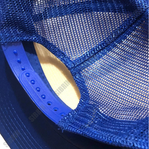 SIBRIN Custom 5 Panel Trucker Cap Yellow Blue <b>Flat</b> Brim Mesh <b>Hat</b> Motorsport Racing Skateboarding Outdoor Sports Baseball Cap - Product Image 6
