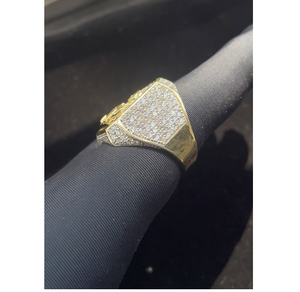 Anillo Cruzado de Plata de Ley 925 con Diamantes, Joyería de Lujo para Hombre, Estilo Hip Hop Moderno - Product Image 2