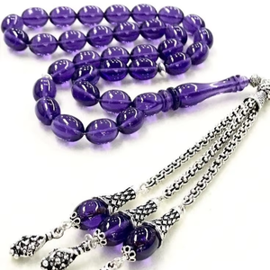 Rosario de Resina con Cuentas Religiosas, Tasbih, Combinaciones de Colores Personalizables, Hecho a Mano, Ecológico, Tamaño Personalizado, Arte Creativo - Product Image 1