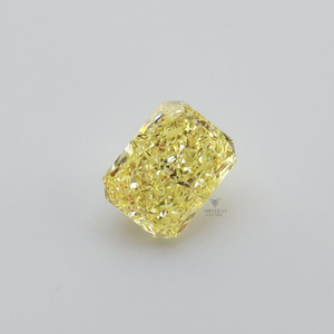 Diamante natural suelto de corte radiante de 1.00 quilates, color amarillo intenso, certificado por GIA, raro, de alta calidad y claridad VVS, para joyería. - Product Image 1