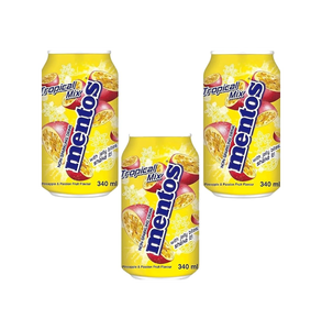Bebida Gaseosa Mentos Tropical Mix Piña y Fruta de la Pasión, 24 Latas de 340ml, Venta al Por Mayor, Lista para Beber - Product Image 6