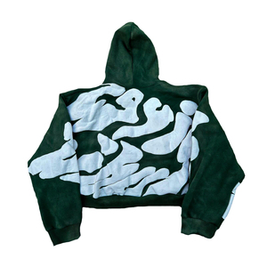 Sweat-shirts à capuche épais et lourds pour hommes, style streetwear, personnalisables avec impression en relief, qualité OEM économique - Product Image 2