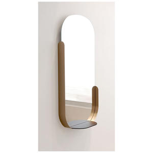 Espejo de Pared Metálico Arqueado de Lujo para Hoteles – Elegante Espejo Decorativo para Vestíbulos y Suites - Product Image 3