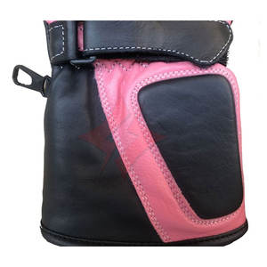 Gants de moto pour femmes de qualité supérieure avec protection des articulations, en cuir durable, antidérapants, respirants et antichocs - Product Image 4