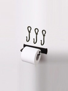 Porte-papier toilette classique en métal au design intemporel pour la décoration et l'utilité traditionnelles de la salle de bain - Product Image 5
