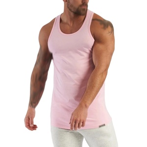 Nouveau Débardeur de Sport en Coton Uni Extensible pour Homme – Idéal Fitness, Exercice, Entraînement de Basketball en Extérieur - Product Image 1