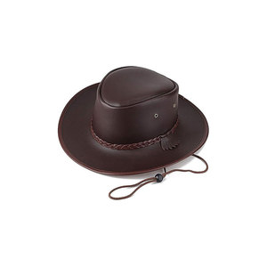 Premium High Quality Genuine Leather Cowboy Hats for Men and Women-<b>Equestrian</b> Use - Product Image 1
