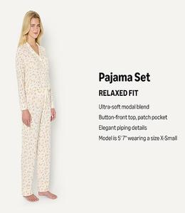 ชุดนอนผ้าฝ้ายพิมพ์ลายคุณภาพสูง แห้งเร็ว น้ำหนักเบา สวมใส่สบาย ไซส์ใหญ่ สีตามสั่ง 2 ชิ้น สำหรับผู้หญิง - Product Image 2