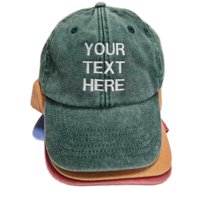 Gorra de Béisbol de 6 Paneles Bordada Personalizada, Unisex, de Mezclilla y Algodón, Ajustable, Informal, con Diseño de Letras en la Parte Delantera - Product Image 1