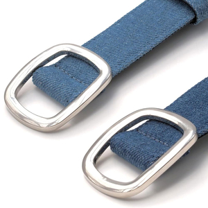 Ceintures en tissu jean en gros, vente directe usine, nouveau design, ceinture en jean la plus vendue, ceinture de taille à boucle tendance unisexe - Product Image 3