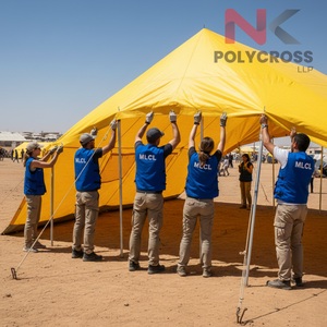 Bâche en tissu pour tente de secours, bâche d'urgence résistante aux UV et imperméable pour abri d'urgence, idéale pour les camps de réfugiés (OEM) - Product Image 2