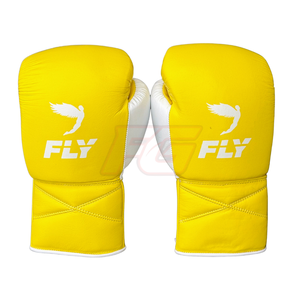 Guantes de Boxeo Personalizados FLY, de Cuero Vacuno, con Cierre de Velcro y Cordones, Dedos Completos, Absorción de Humedad, Secado Rápido, para Entrenamiento y Sparring - Product Image 2